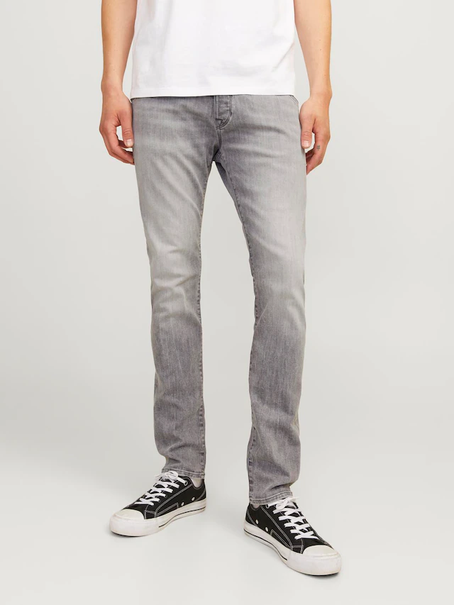 Jack & Jones Slim-fit-Jeans »JJIGLENN – Jeans mit Stretch, niedriger Leibhöhe und Taschen« Baumwollmischung, slim fit