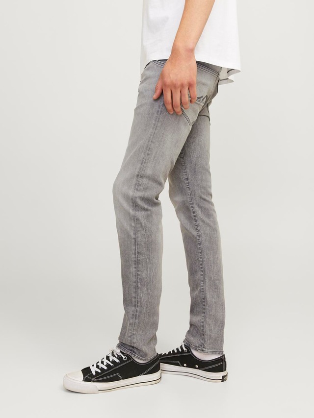 Jack & Jones Slim-fit-Jeans »JJIGLENN – Jeans mit Stretch, niedriger Leibhöhe und Taschen« Baumwollmischung, slim fit
