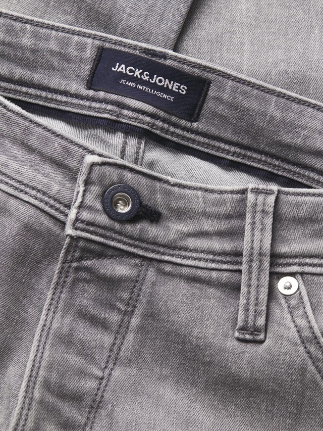 Jack & Jones Slim-fit-Jeans »JJIGLENN – Jeans mit Stretch, niedriger Leibhöhe und Taschen« Baumwollmischung, slim fit