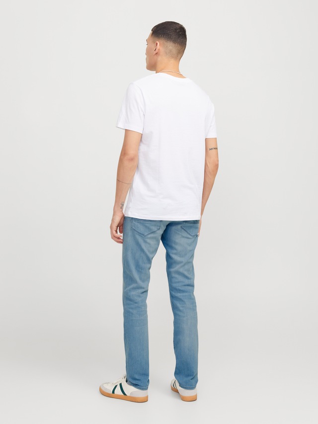 Jack & Jones Slim-fit-Jeans »JJIGLENN – Jeans mit Stretch, niedriger Leibhöhe und Taschen« Baumwollmischung, slim fit