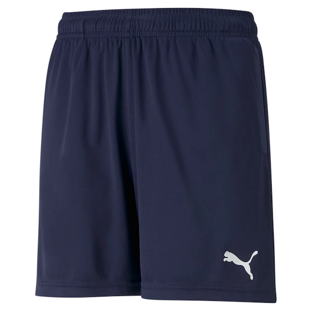 PUMA Trainingsshorts »TEAMRISE TRAINING SHORTS JR« aus Interlock-Material, mit Reißverschluss, kniebedeckender Schnitt