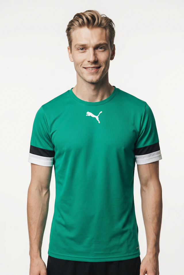 PUMA Fußballtrikot »TEAMRISE JERSEY« Regular Fit, mit Rundhalsausschnitt, mit Mesh-Details an den Ärmeln