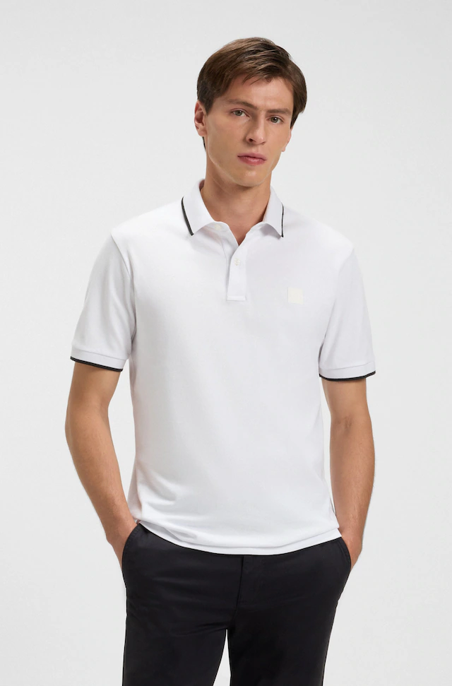 BOSS ORANGE Poloshirt »Passertip« mit BOSS Logo-Badge