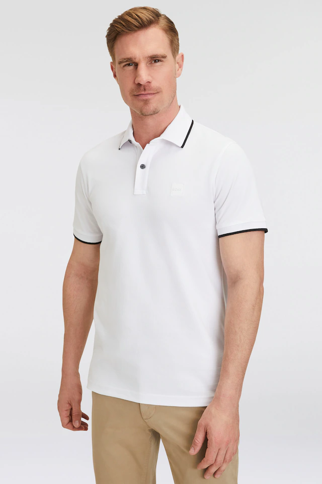 BOSS ORANGE Poloshirt »Passertip« mit BOSS Logo-Badge