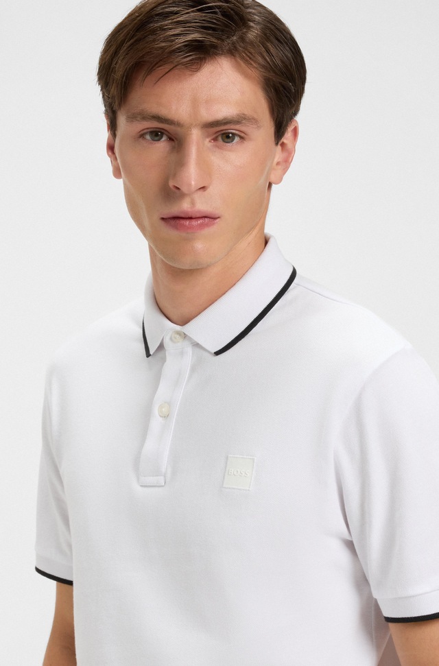 BOSS ORANGE Poloshirt »Passertip« mit BOSS Logo-Badge