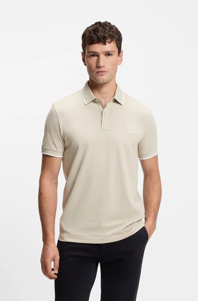 BOSS ORANGE Poloshirt »Passertip« mit BOSS Logo-Badge