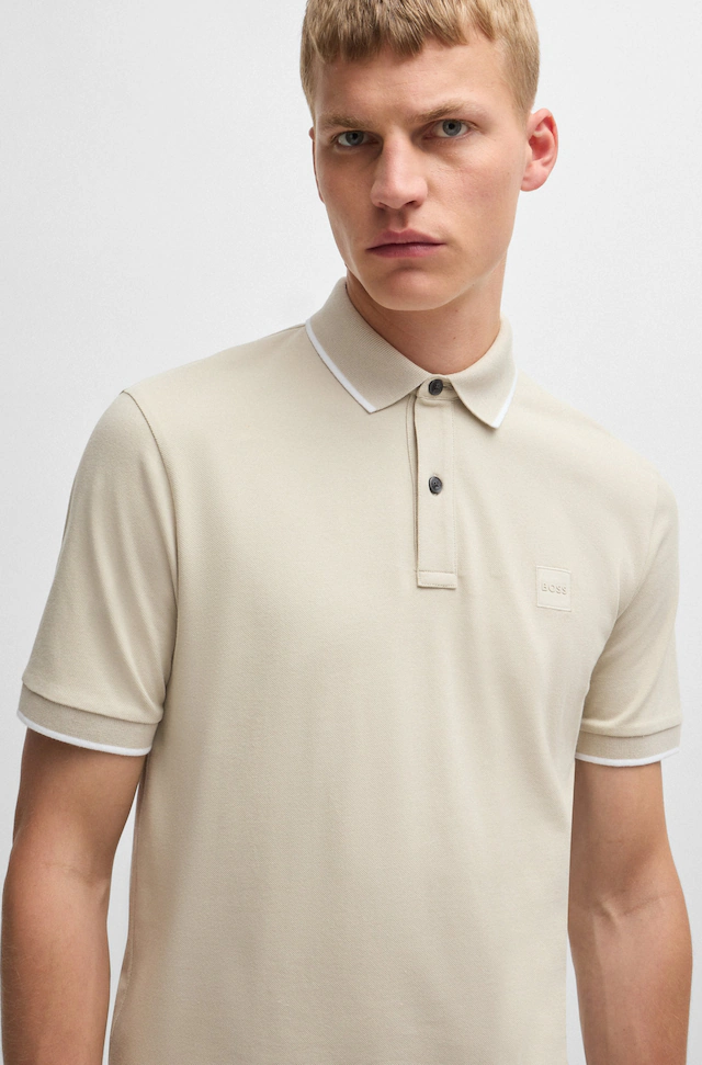 BOSS ORANGE Poloshirt »Passertip« mit BOSS Logo-Badge