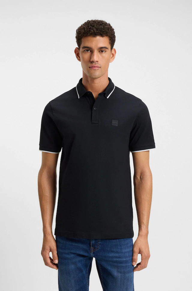 BOSS ORANGE Poloshirt »Passertip« mit BOSS Logo-Badge