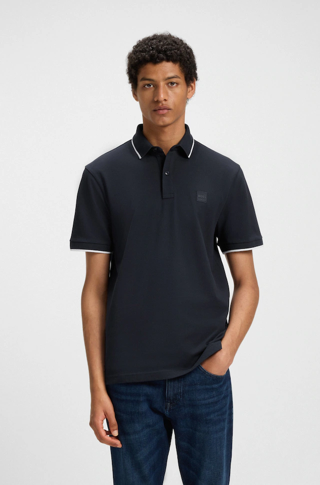 BOSS ORANGE Poloshirt »Passertip« mit BOSS Logo-Badge