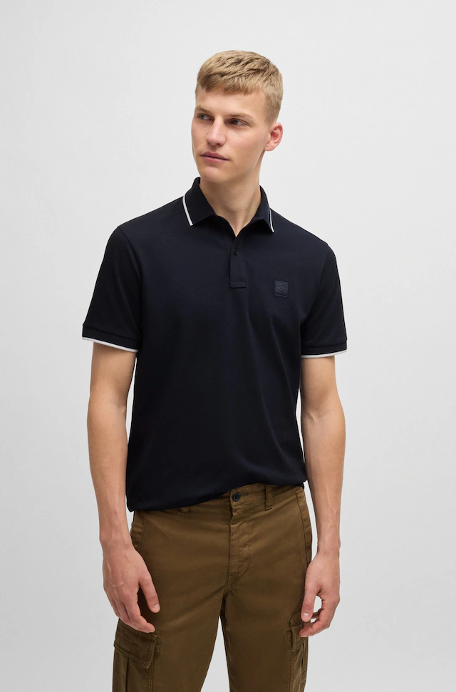 BOSS ORANGE Poloshirt »Passertip« mit BOSS Logo-Badge