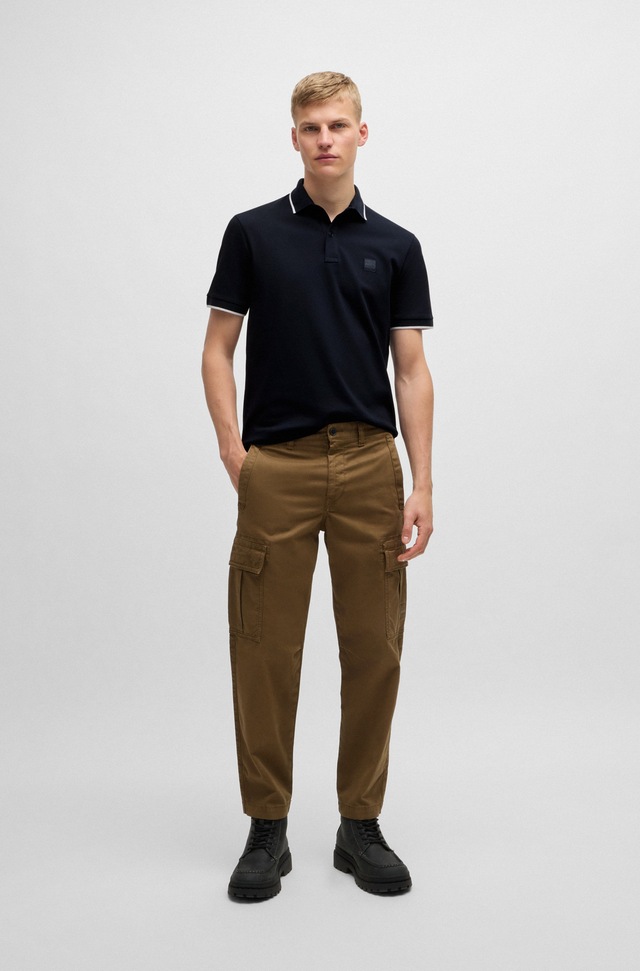 BOSS ORANGE Poloshirt »Passertip« mit BOSS Logo-Badge