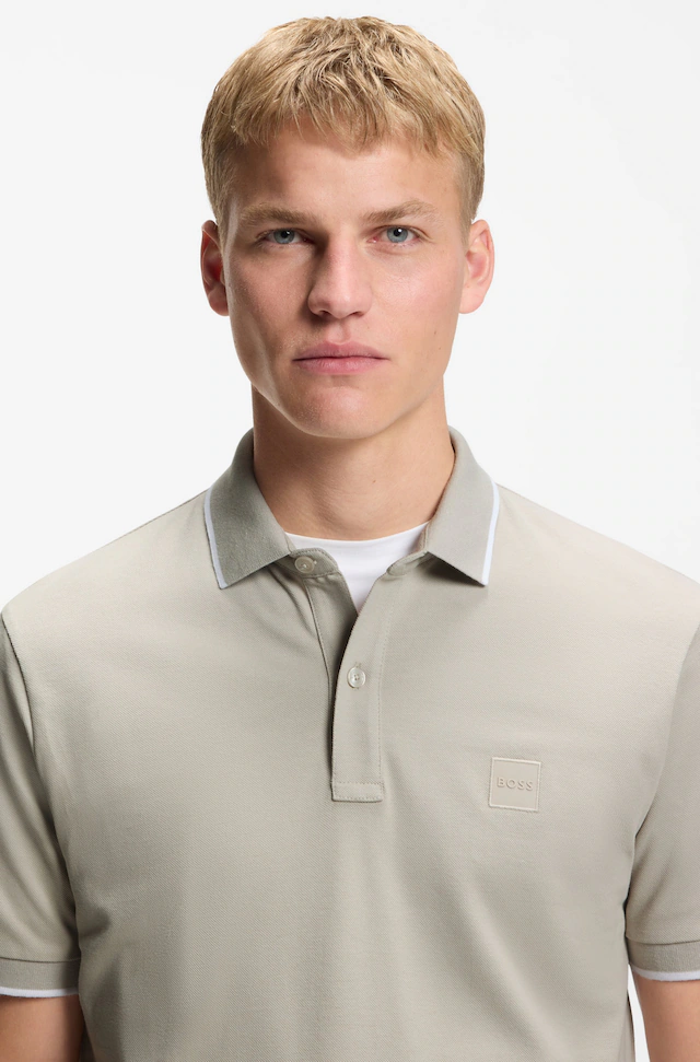 BOSS ORANGE Poloshirt »Passertip« mit BOSS Logo-Badge