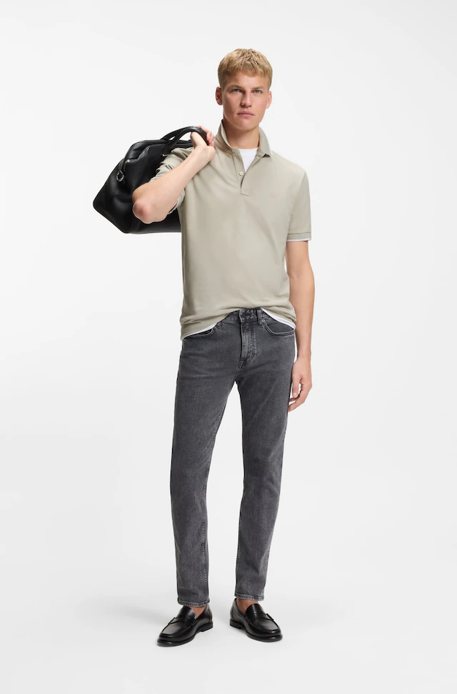 BOSS ORANGE Poloshirt »Passertip« mit BOSS Logo-Badge