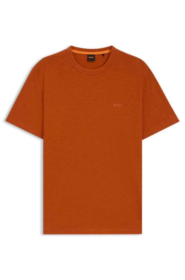 BOSS ORANGE T-Shirt »Tegood Regular Fit« 100% Baumwolle Logo on Chest Rundhals