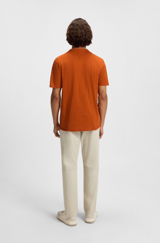 BOSS ORANGE T-Shirt »Tegood Regular Fit« 100% Baumwolle Logo on Chest Rundhals