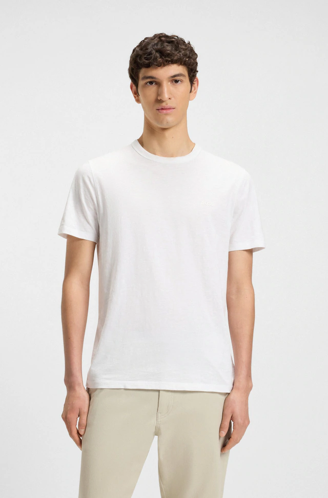 BOSS ORANGE T-Shirt »Tegood Regular Fit« 100% Baumwolle Logo on Chest Rundhals