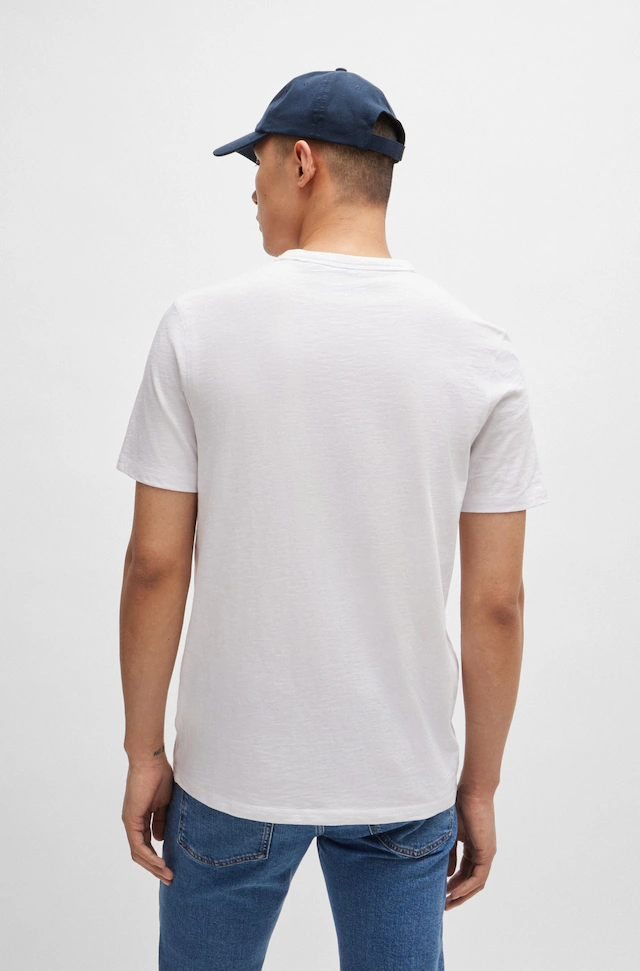 BOSS ORANGE T-Shirt »Tegood Regular Fit« 100% Baumwolle Logo on Chest Rundhals