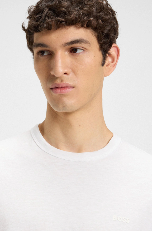 BOSS ORANGE T-Shirt »Tegood Regular Fit« 100% Baumwolle Logo on Chest Rundhals