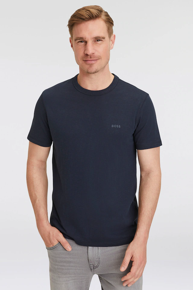 BOSS ORANGE T-Shirt »Tegood Regular Fit« 100% Baumwolle Logo on Chest Rundhals
