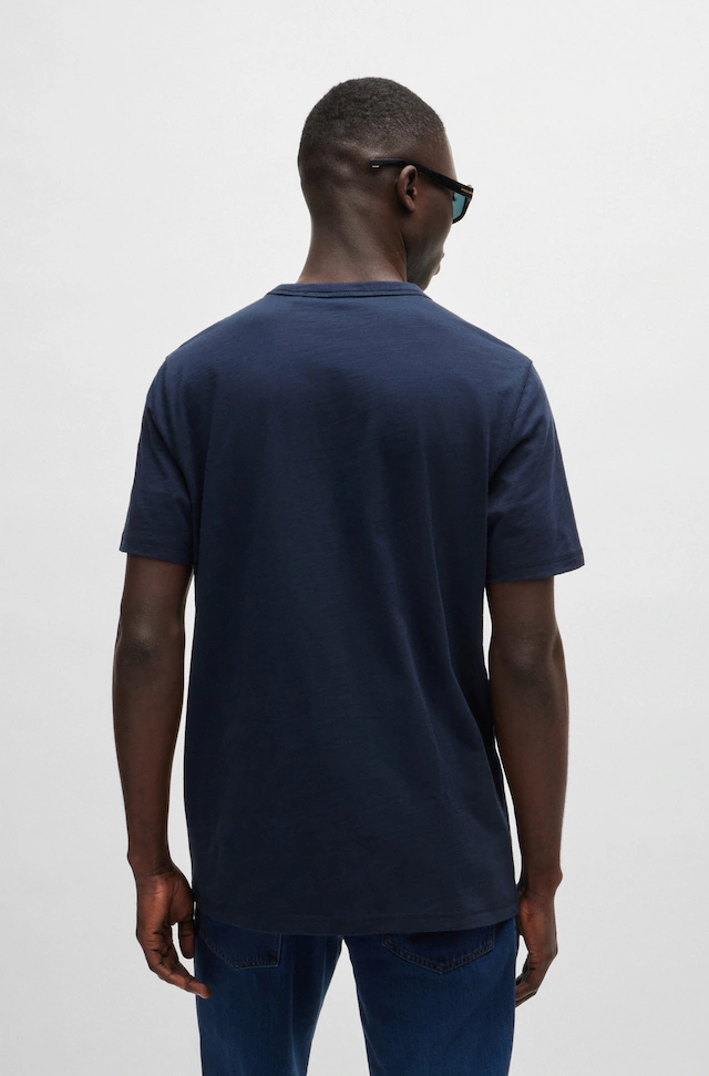 BOSS ORANGE T-Shirt »Tegood Regular Fit« 100% Baumwolle Logo on Chest Rundhals