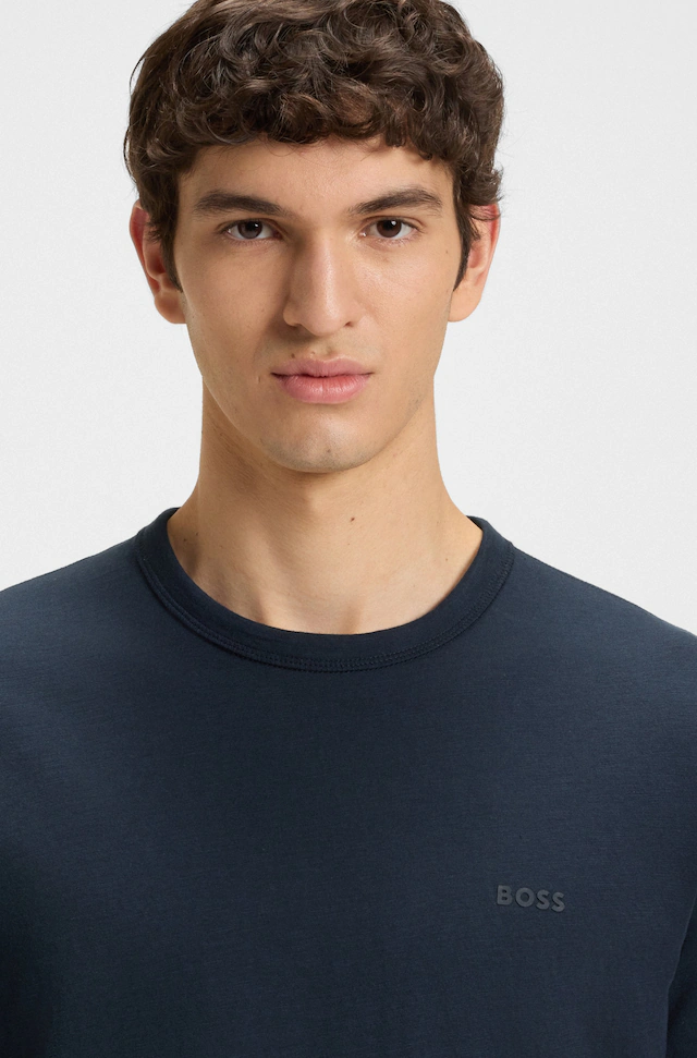 BOSS ORANGE T-Shirt »Tegood Regular Fit« 100% Baumwolle Logo on Chest Rundhals