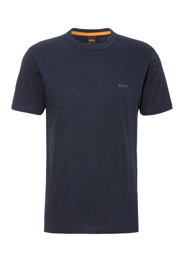 BOSS ORANGE T-Shirt »Tegood Regular Fit« 100% Baumwolle Logo on Chest Rundhals