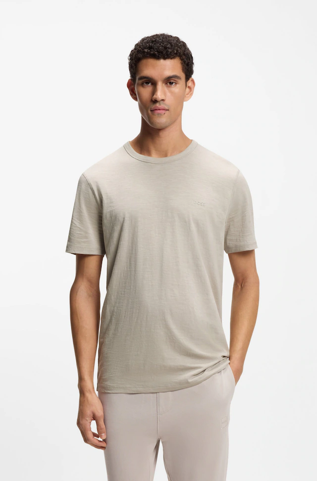 BOSS ORANGE T-Shirt »Tegood Regular Fit« 100% Baumwolle Logo on Chest Rundhals