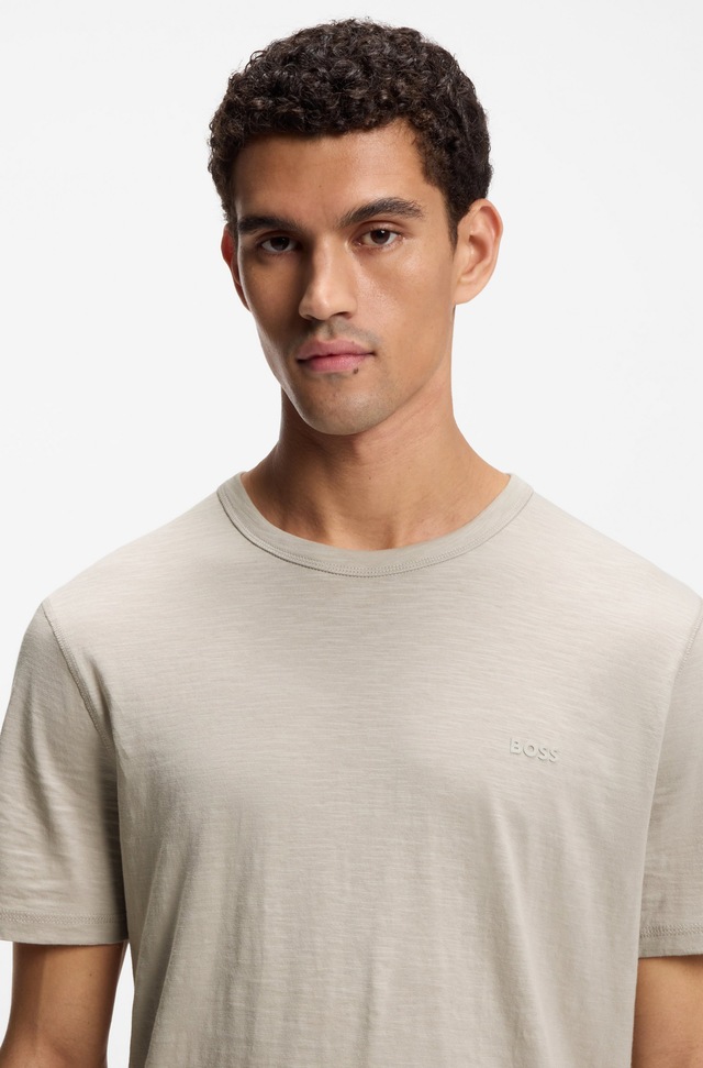 BOSS ORANGE T-Shirt »Tegood Regular Fit« 100% Baumwolle Logo on Chest Rundhals
