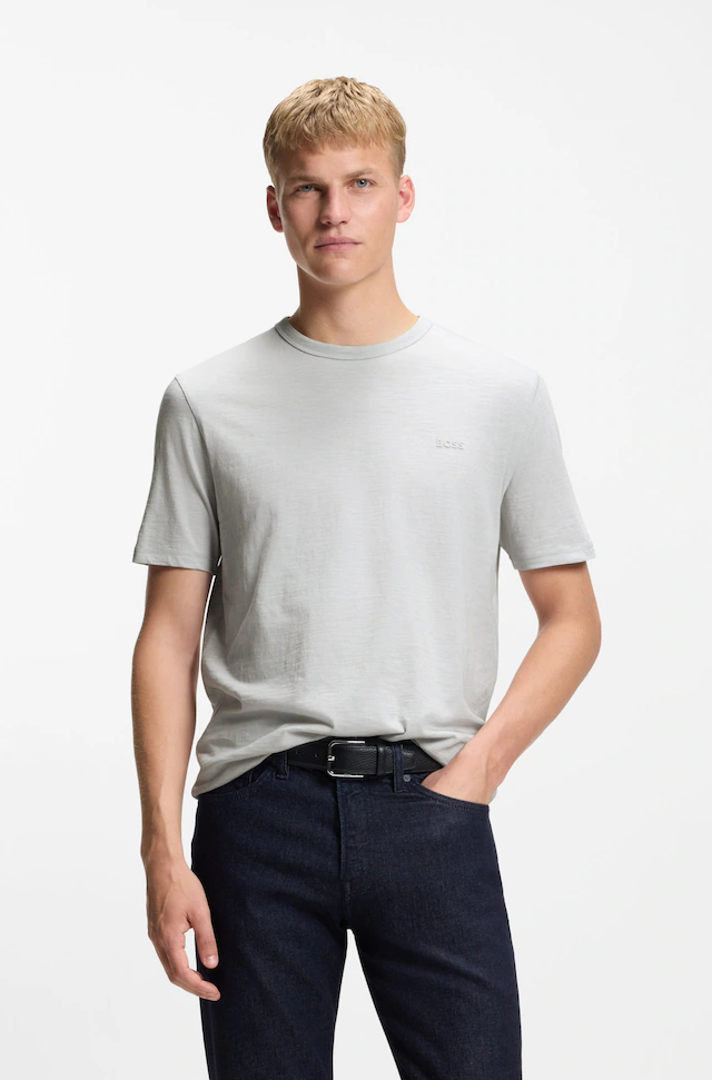 BOSS ORANGE T-Shirt »Tegood Regular Fit« 100% Baumwolle Logo on Chest Rundhals