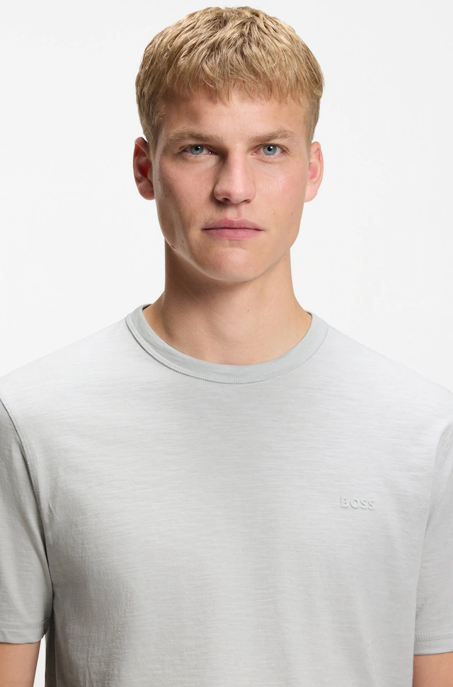 BOSS ORANGE T-Shirt »Tegood Regular Fit« 100% Baumwolle Logo on Chest Rundhals