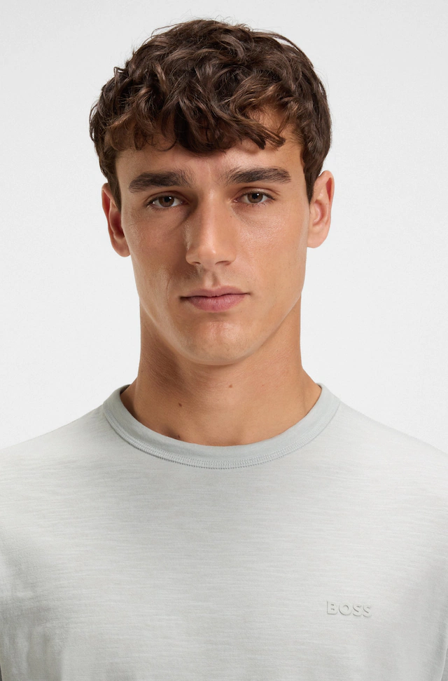 BOSS ORANGE T-Shirt »Tegood Regular Fit« 100% Baumwolle Logo on Chest Rundhals
