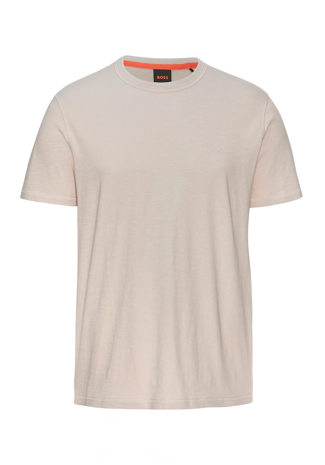BOSS ORANGE T-Shirt »Tegood Regular Fit« 100% Baumwolle Logo on Chest Rundhals