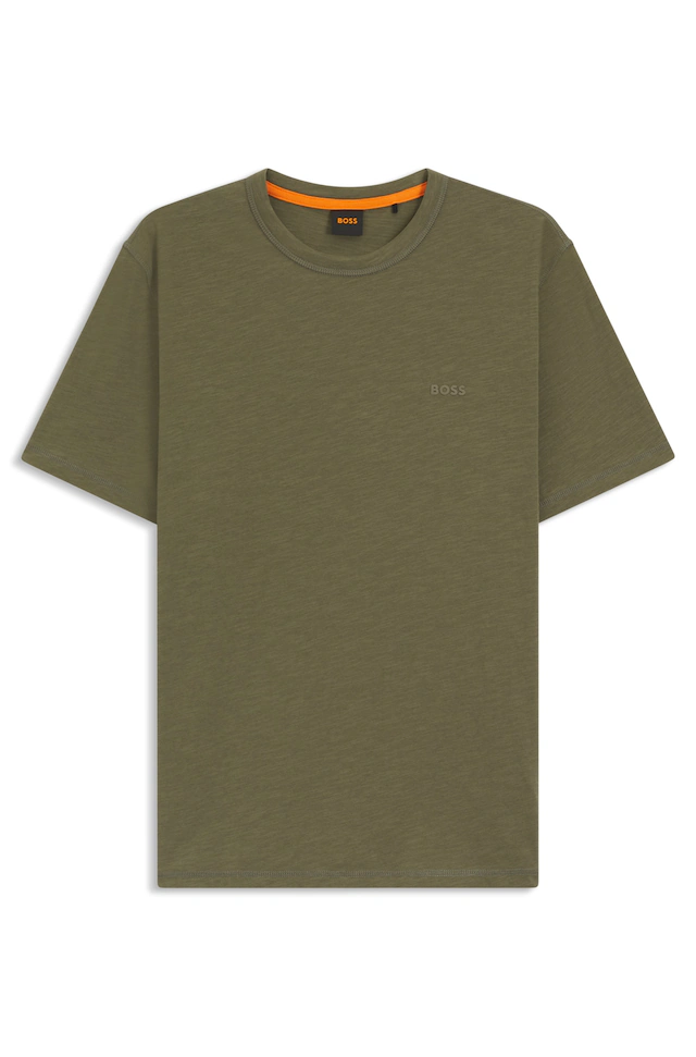 BOSS ORANGE T-Shirt »Tegood Regular Fit« 100% Baumwolle Logo on Chest Rundhals