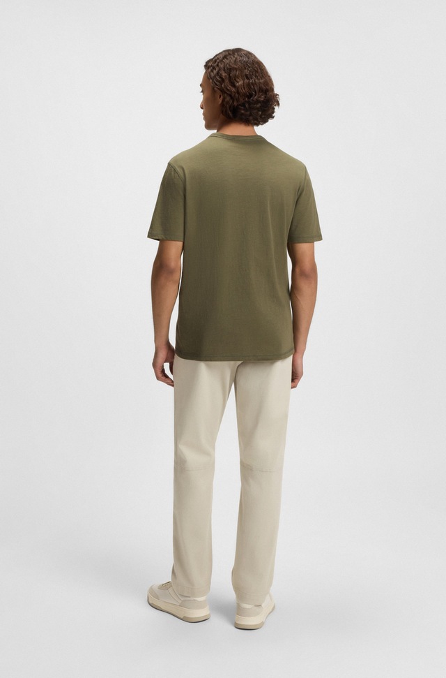 BOSS ORANGE T-Shirt »Tegood Regular Fit« 100% Baumwolle Logo on Chest Rundhals