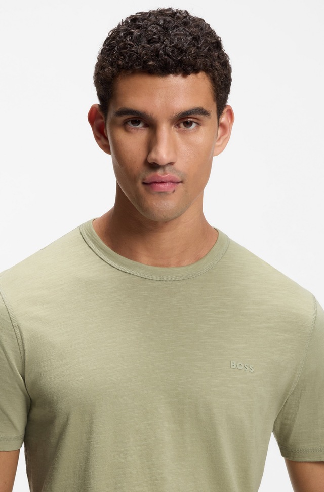 BOSS ORANGE T-Shirt »Tegood Regular Fit« 100% Baumwolle Logo on Chest Rundhals