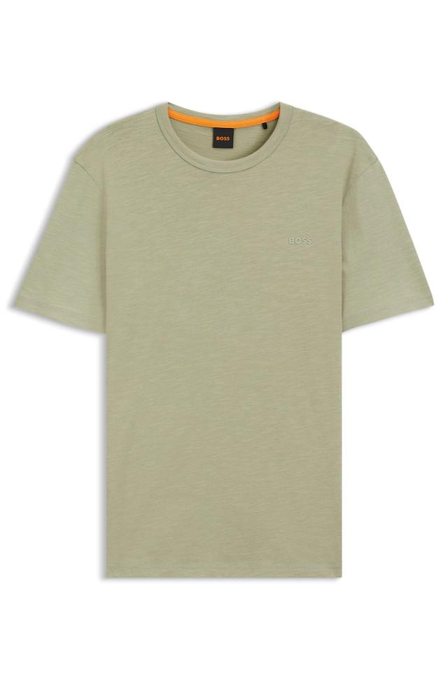 BOSS ORANGE T-Shirt »Tegood Regular Fit« 100% Baumwolle Logo on Chest Rundhals