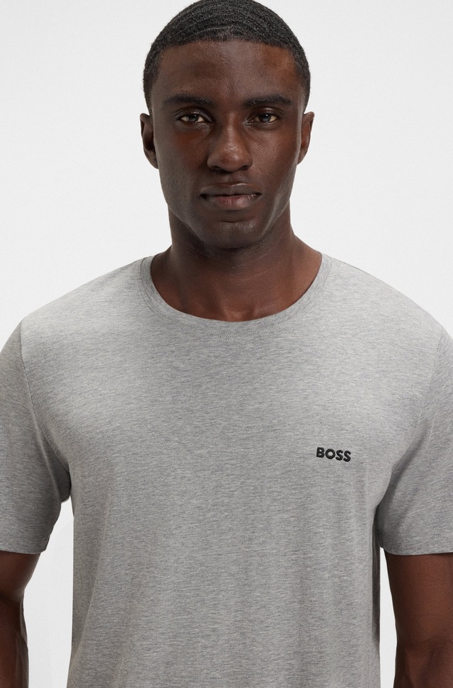 BOSS T-Shirt »Mix&Match T-Shirt R« mit BOSS Stickerei auf der Brust