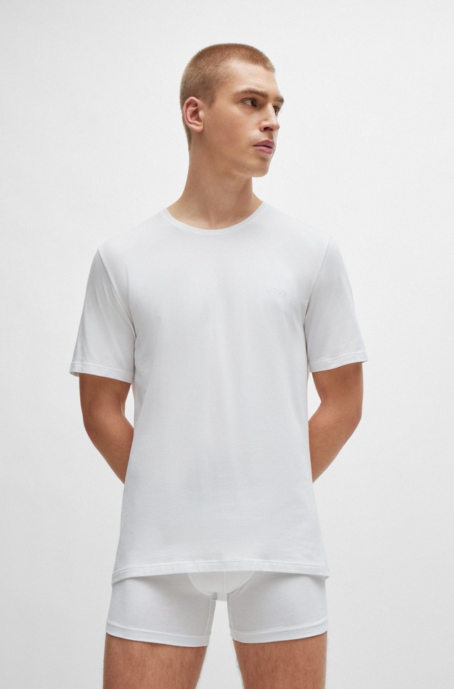 BOSS T-Shirt »Mix&Match T-Shirt R« mit BOSS Stickerei auf der Brust