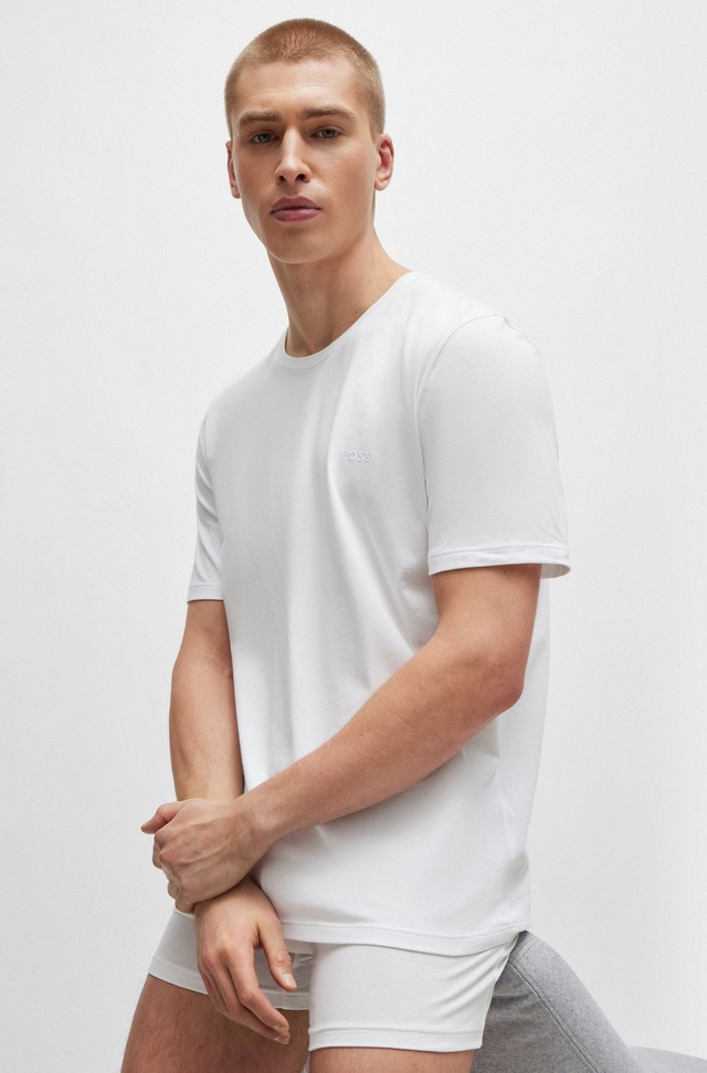 BOSS T-Shirt »Mix&Match T-Shirt R« mit BOSS Stickerei auf der Brust