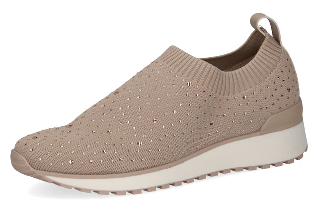 Caprice Slip-On Sneaker , Slipper, Freizeitschuh, Halbschuh mit funkelnden Strass-Steinen