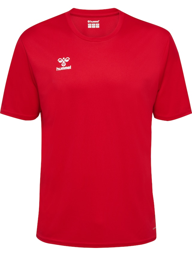 hummel Trainingsshirt »HMLESSENTIAL JERSEY S/S« Kurzarm-Design, mit Rundhalsausschnitt, in Trikot-Qualität