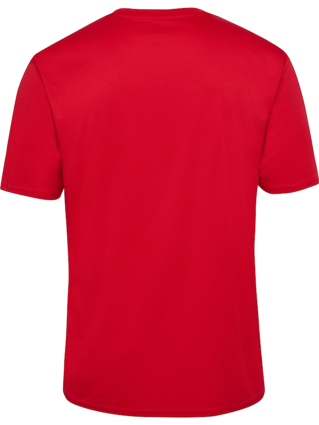 hummel Trainingsshirt »HMLESSENTIAL JERSEY S/S« Kurzarm-Design, mit Rundhalsausschnitt, in Trikot-Qualität