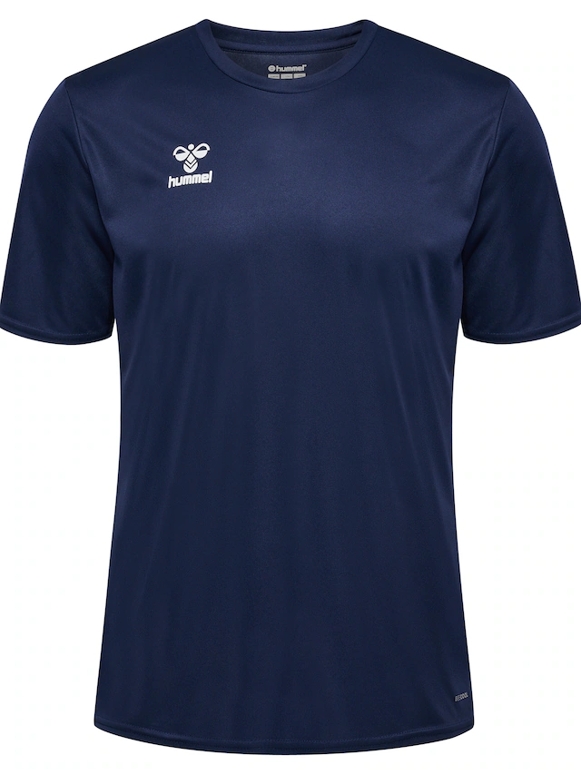 hummel Trainingsshirt »HMLESSENTIAL JERSEY S/S« Kurzarm-Design, mit Rundhalsausschnitt, in Trikot-Qualität
