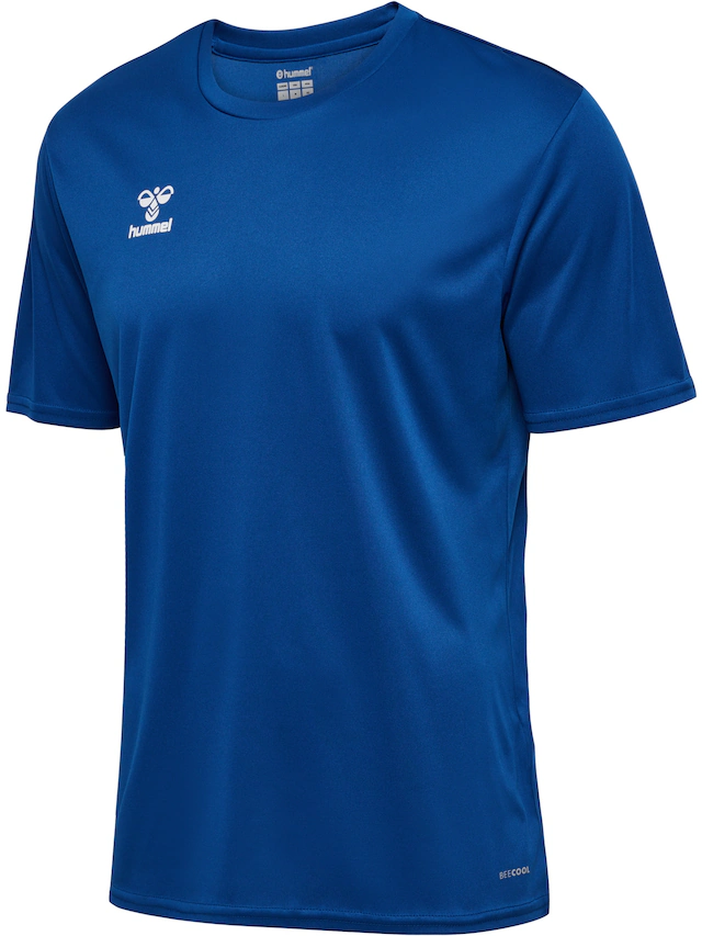 hummel Trainingsshirt »HMLESSENTIAL JERSEY S/S« Kurzarm-Design, mit Rundhalsausschnitt, in Trikot-Qualität