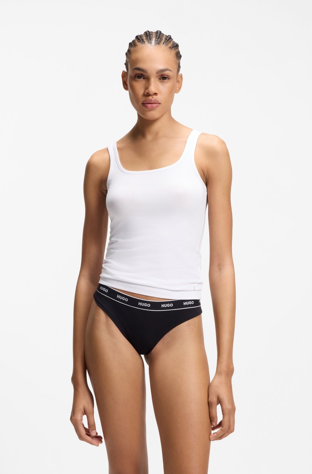 HUGO Underwear Tanktop »TWIN VEST« Packung, 2er-Pack, mit vertikalem Logoprint