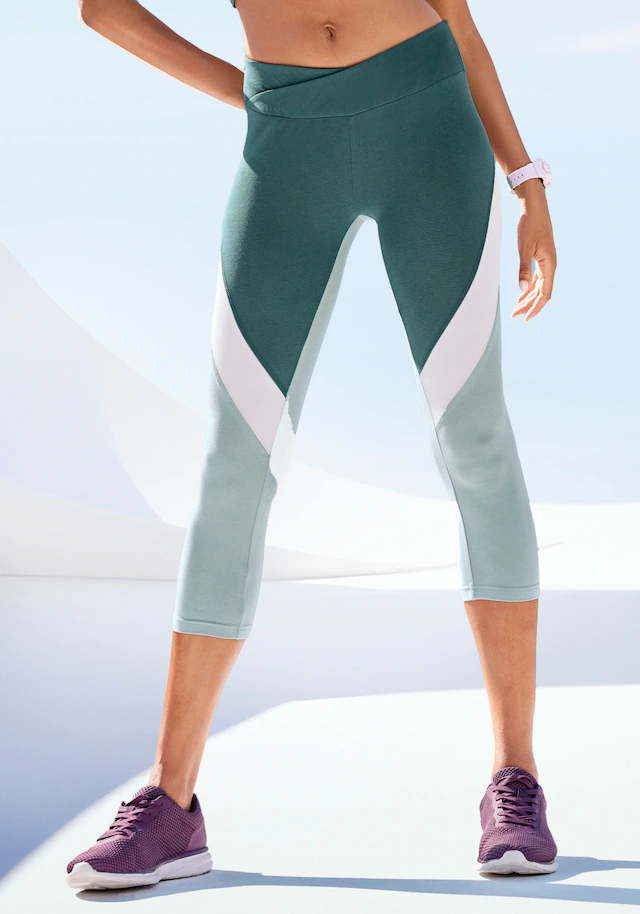 LASCANA ACTIVE Caprihose Sporthose in Colourblockingdesign