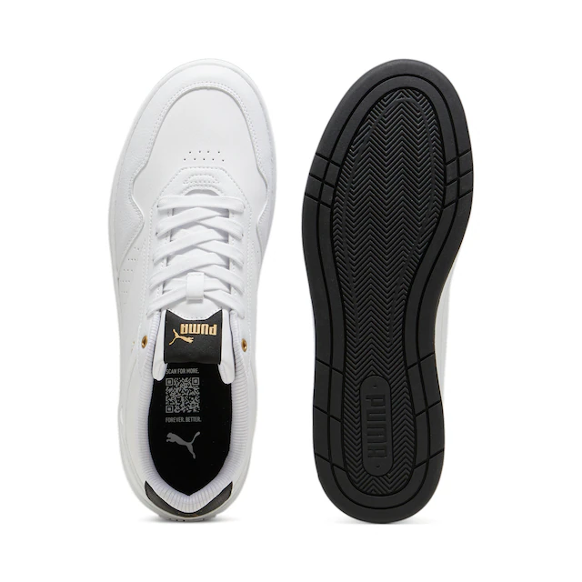 PUMA Sneaker »COURT CLASSIC« für sportliche Einsätze, mit Gummi-Laufsohle, mit Schnürverschluss
