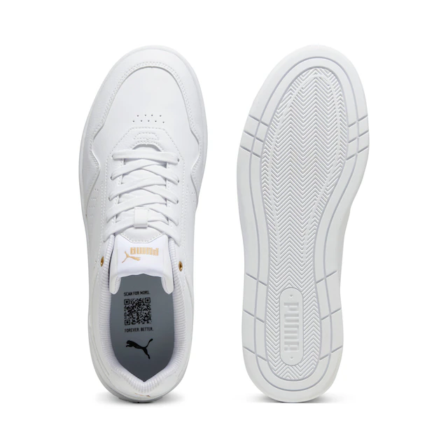 PUMA Sneaker »COURT CLASSIC« für sportliche Einsätze, mit Gummi-Laufsohle, mit Schnürverschluss