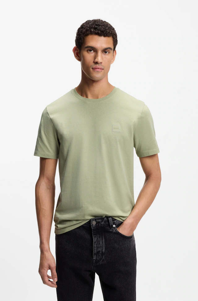 BOSS ORANGE T-Shirt »Tales Regular Fit« 100% Baumwolle BOSS Logo Patch Rundhals