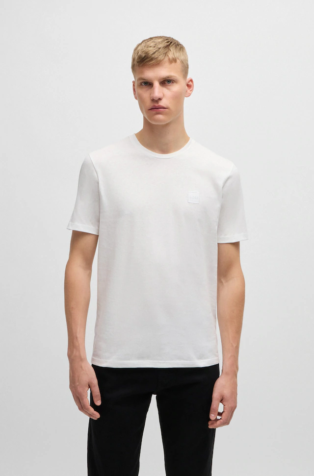 BOSS ORANGE T-Shirt »Tales Regular Fit« 100% Baumwolle BOSS Logo Patch Rundhals